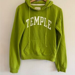 Temple University Redshirt Lime Green Hoodie